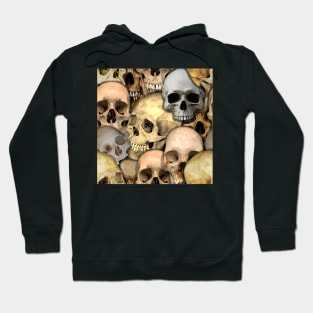 Tiling Skull Pattern Hoodie